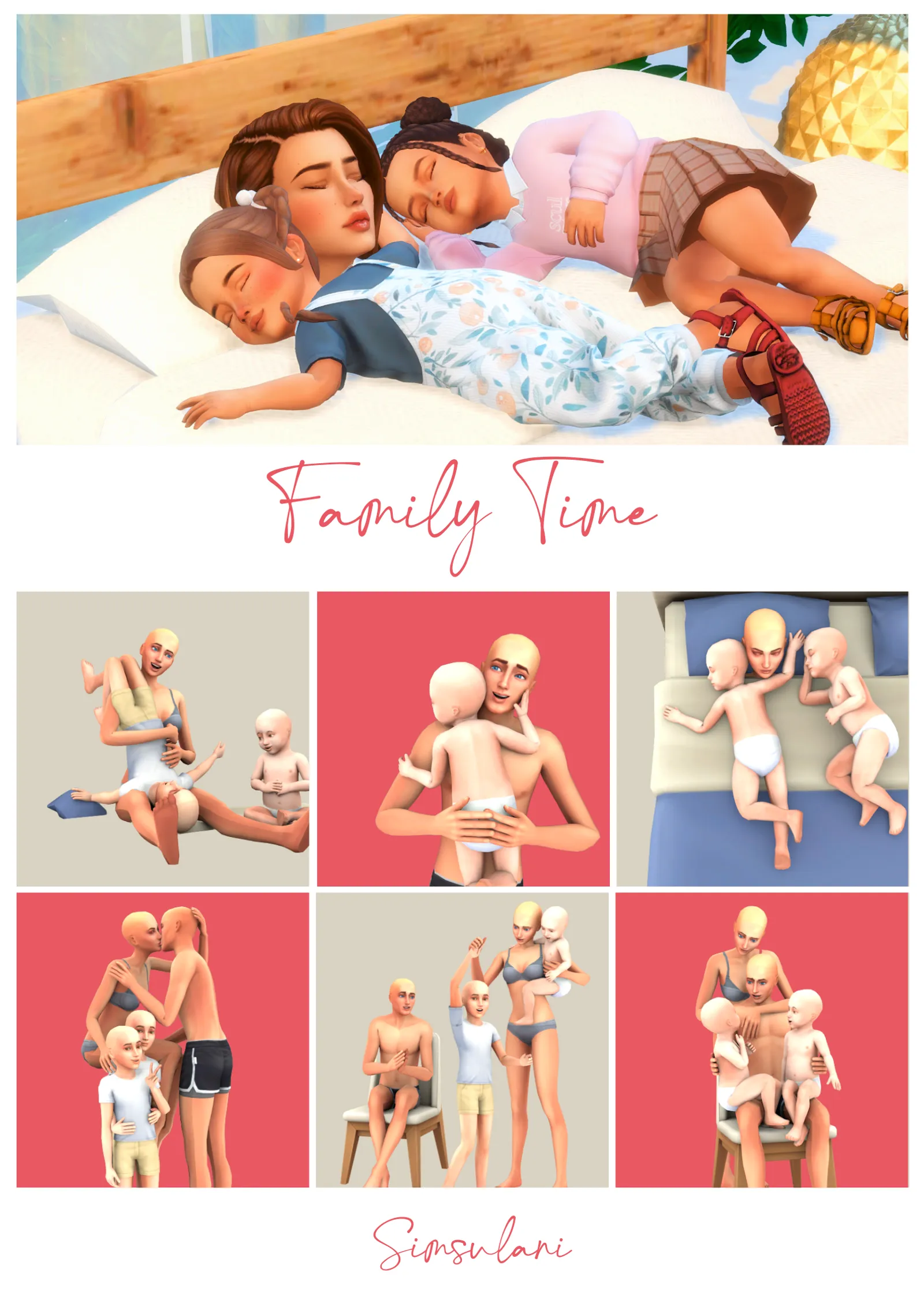 #216 Pose Pack - Family Time 