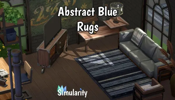Abstract Blue Rugs
