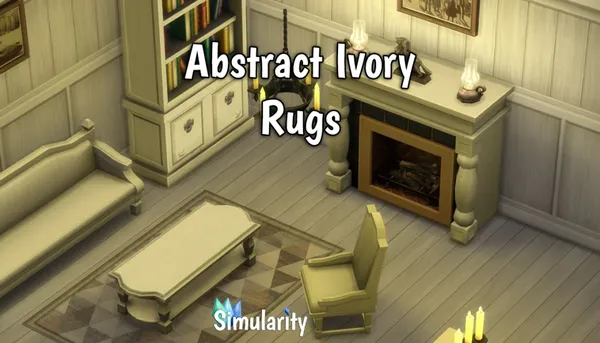 Abstract Ivory Rugs
