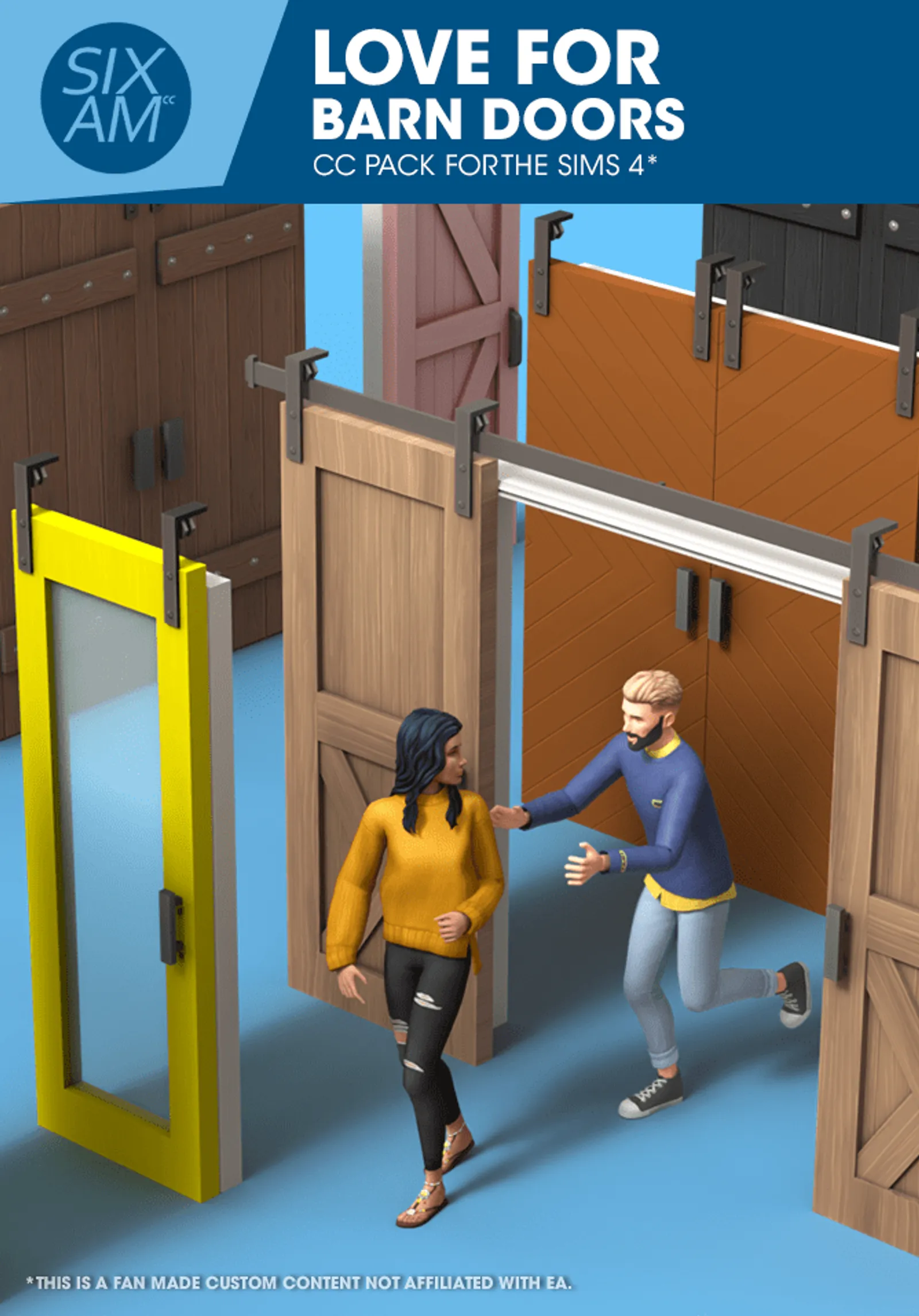 Love for Barn Doors (CC Pack for The Sims 4)