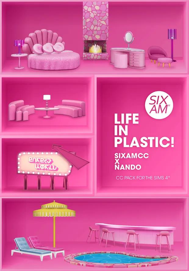 Overview: Life in Plastic! 💗 (CC Pack for The Sims 4) 