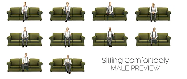 Pose Pack: Sitting Comfortably