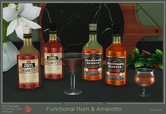 Functional Rum and Amaretto