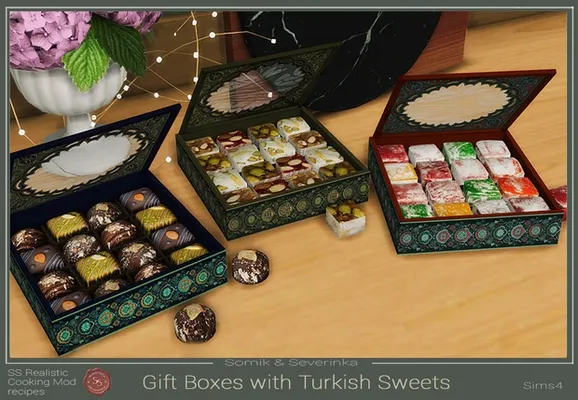 Gift boxes with Turkish Sweets