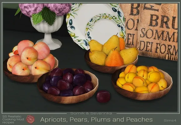 Pears, Peaches, Apricots and Plums