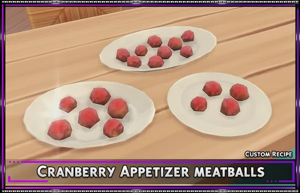 Cranberry Appetizer Meatballs