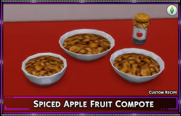 Spiced Apple Fruit Compote 