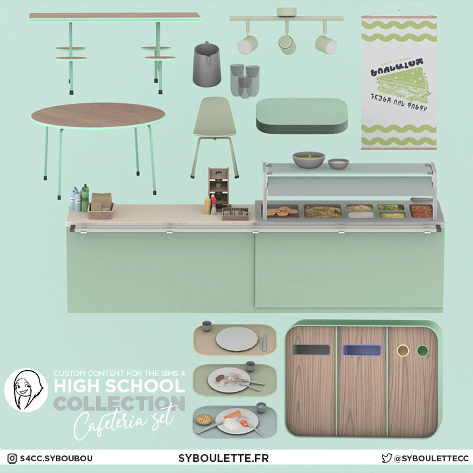 [DOWNLOAD] High School part 3 (Cafeteria set)