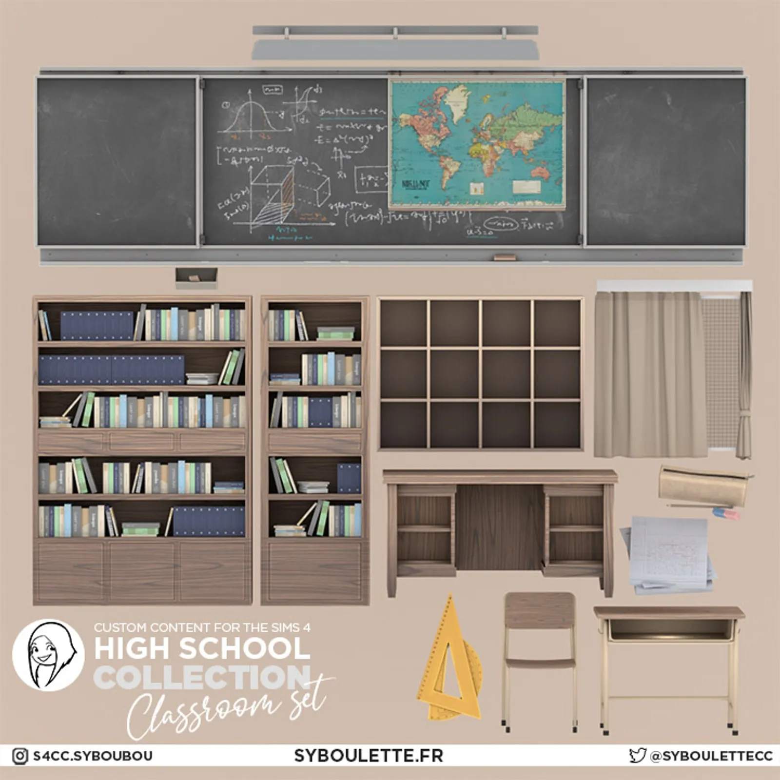 [DOWNLOAD] Highschool collection: Classroom set (part 2)