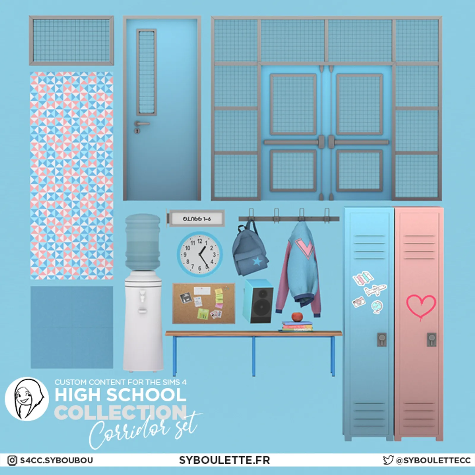 [DOWNLOAD] Highschool collection: Corridor set (part 1)