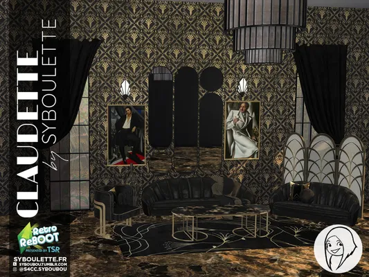 [DOWNLOAD] Claudette Art Deco set (Retro Reboot TSR Collab)