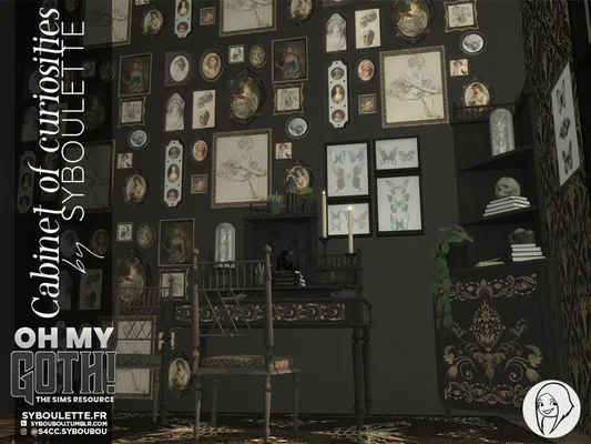 [DOWNLOAD] Cabinet of Curiosities set (TSR Goth Collab)