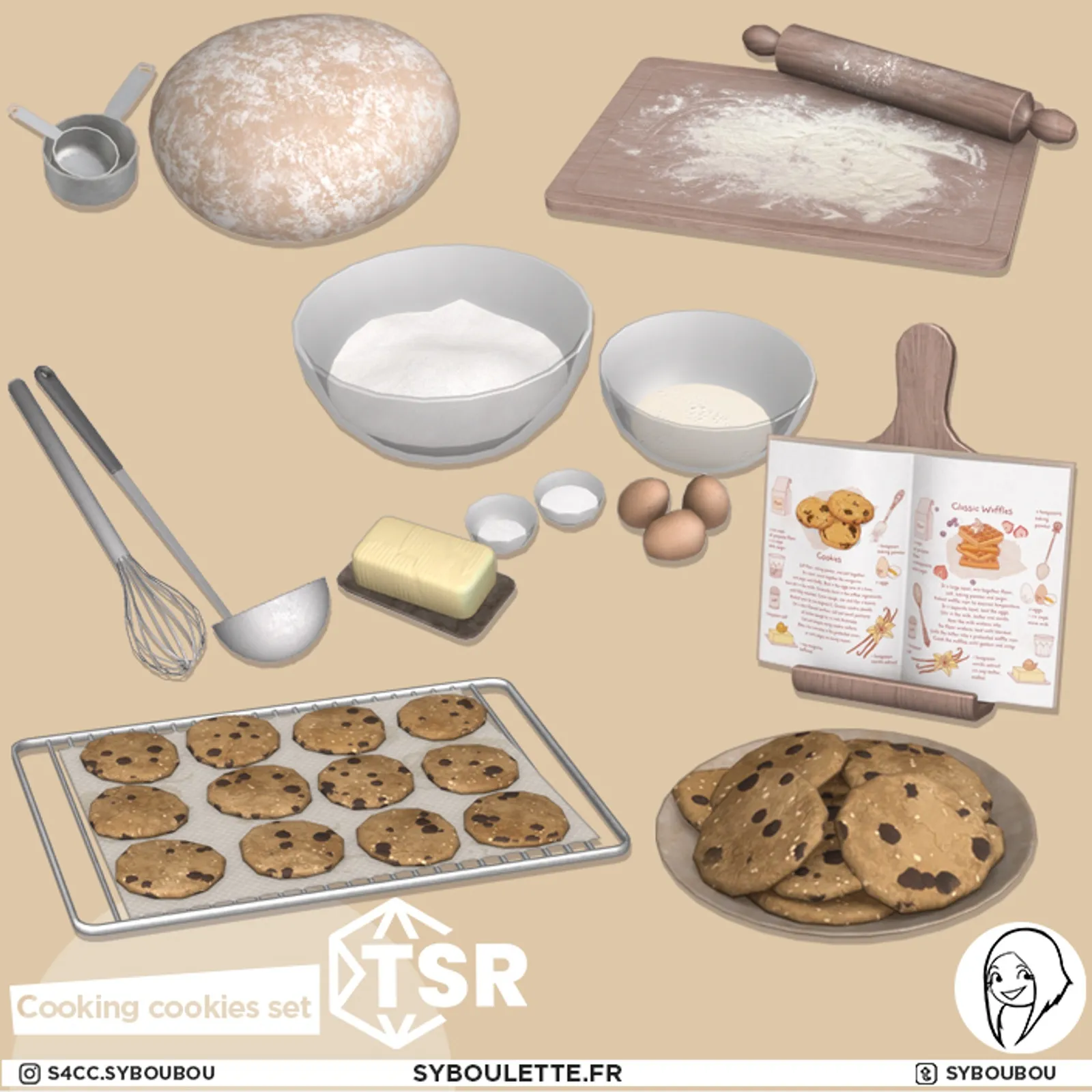 Cooking cookies set (TSR)