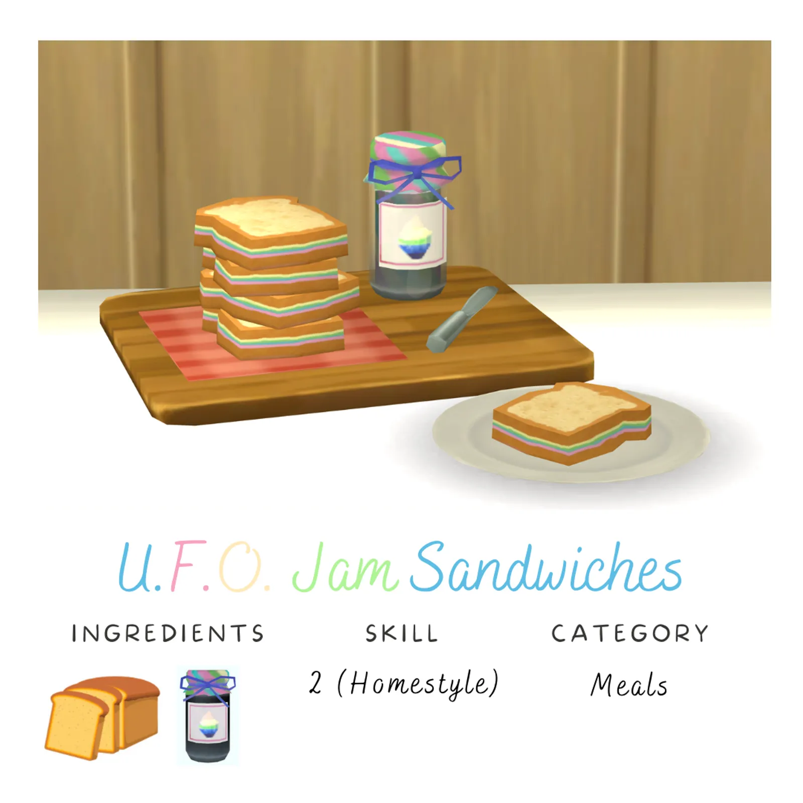 U.F.O. Jam Sandwiches