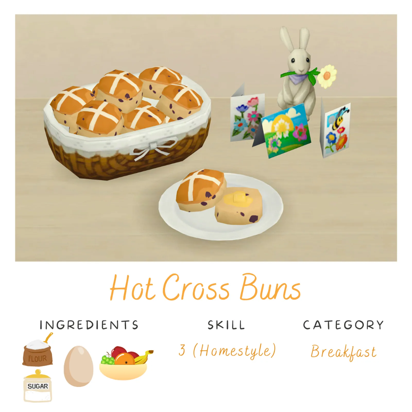 Hot Cross Buns - Easter/Spring Day Treat #2!