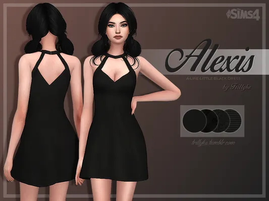 Alexis A-Line Little Black Dress