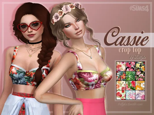 Cassie Crop Top - inspired by Dolce & Gabbana
