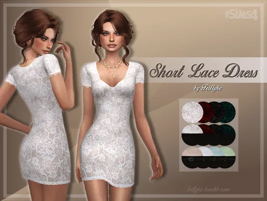 Short Lace Dress (1500th Followers Gift)
