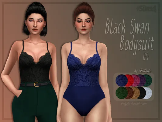Black Swan Bodysuit (HQ mod compatible)