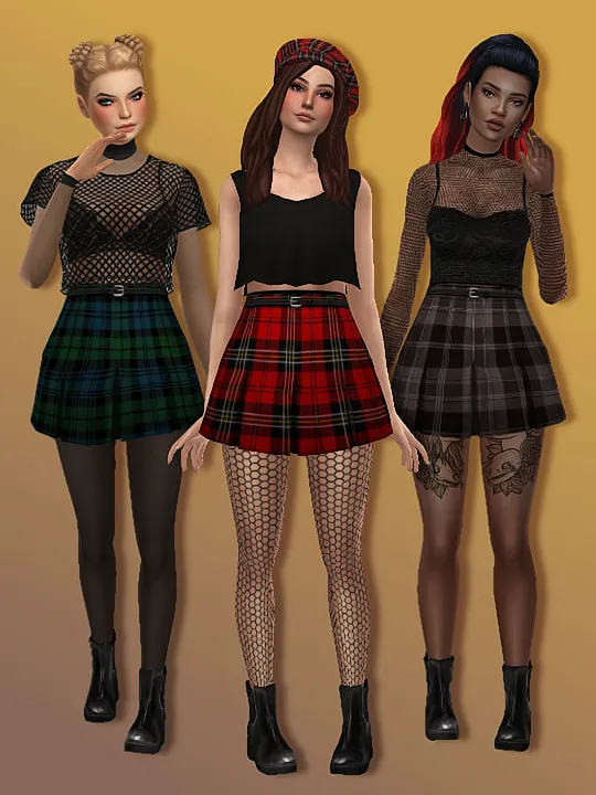 Pleated Mini Skirt - Darker Plaid Edition (Tumblr Exclusive)