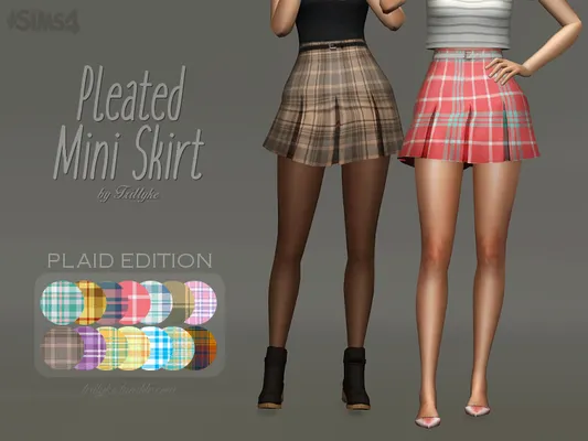 Pleated Mini Skirt - PLAID EDITION