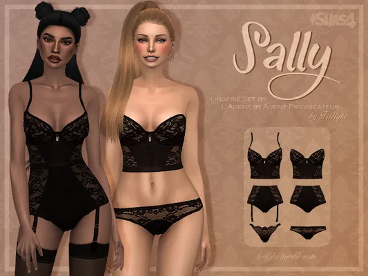 Black Lingerie Collection (Sally & Vanesa) by L'Agent by Agent Provocateur (HQ)