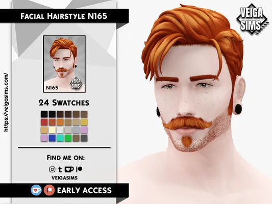 Facial Hair Style N165 