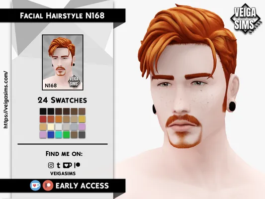 Facial Hair Style N168 