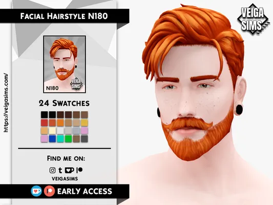 Facial Hair Style N180 