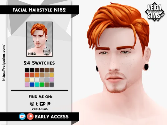 Facial Hair Style N182 