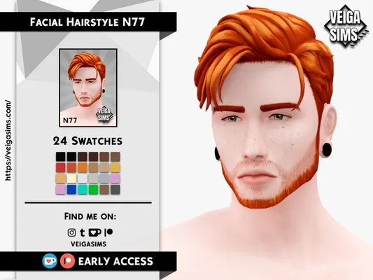 Facial Hair Style N77 