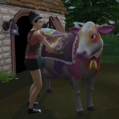 Improved Custom Rainbow Cow