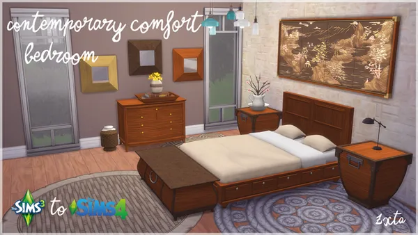 TS3 Store to TS4: Contemporary Comfort Bedroom