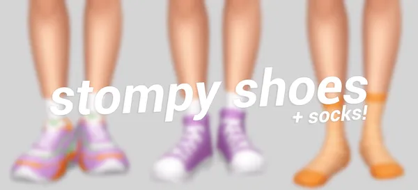 stompy shoes + socks