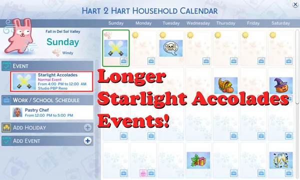 Longer Starlight Accolades Events!
