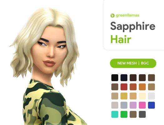 Sapphire Hair - greenllamas