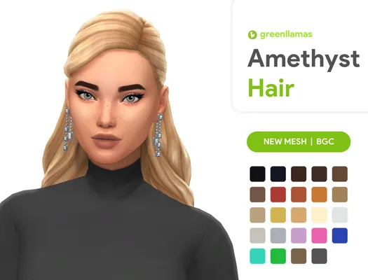 Amethyst Hair - greenllamas
