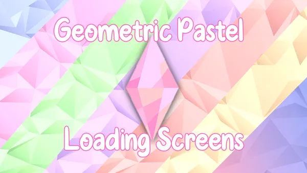 Pastel Geometric Loading Screens